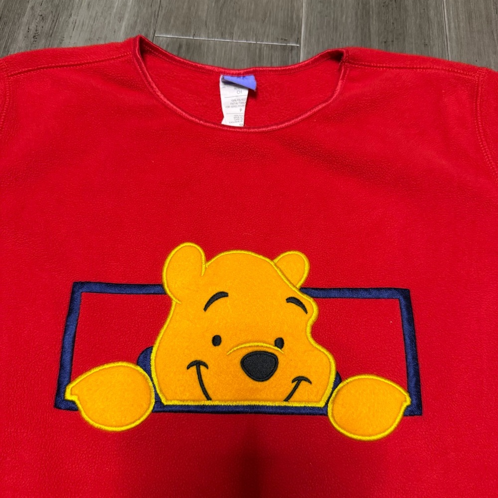 Disney Winnie the Pooh Fleece Long Sleeve Pullover | Womens Small
